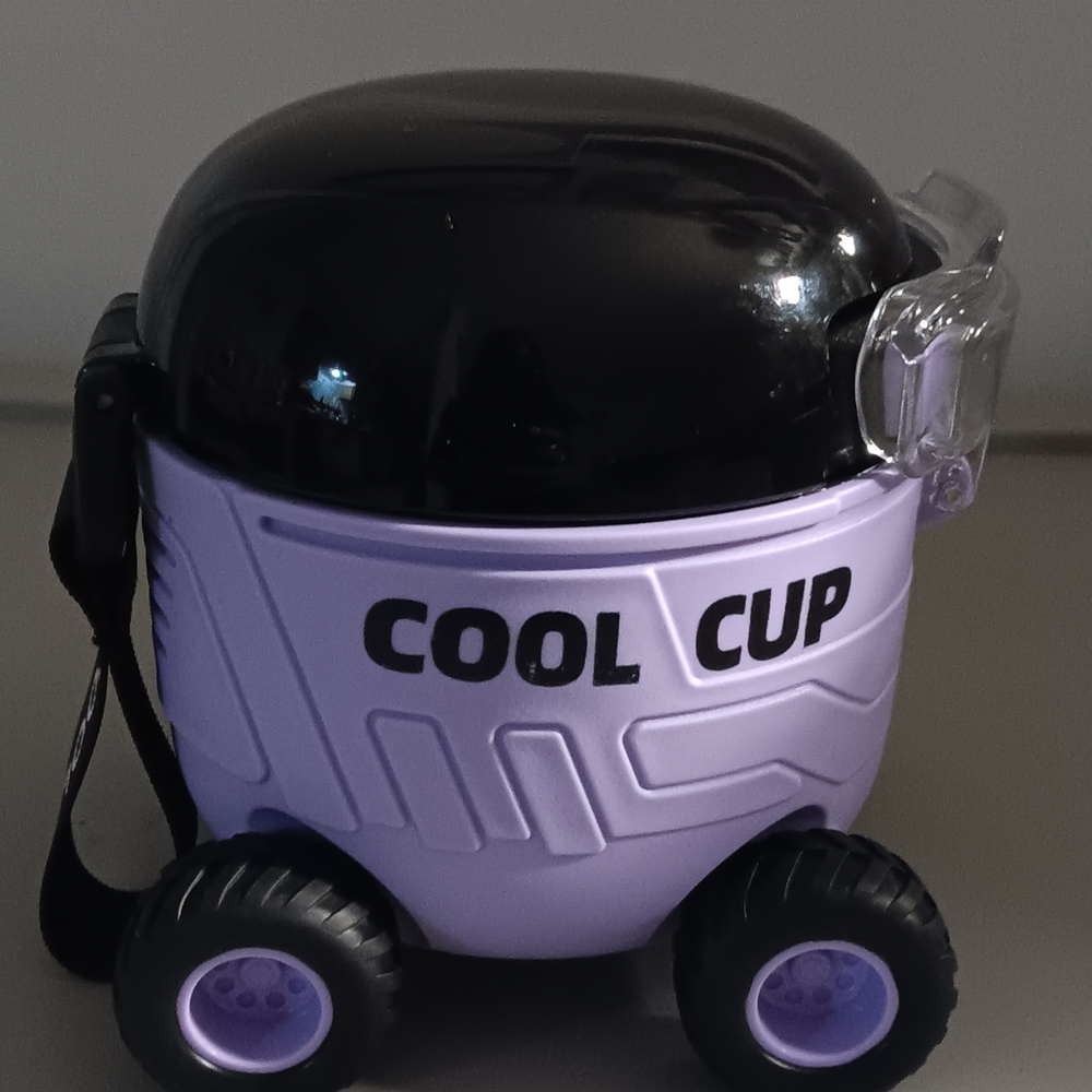 Kids Black And Purple Car Shaped Cool Cup